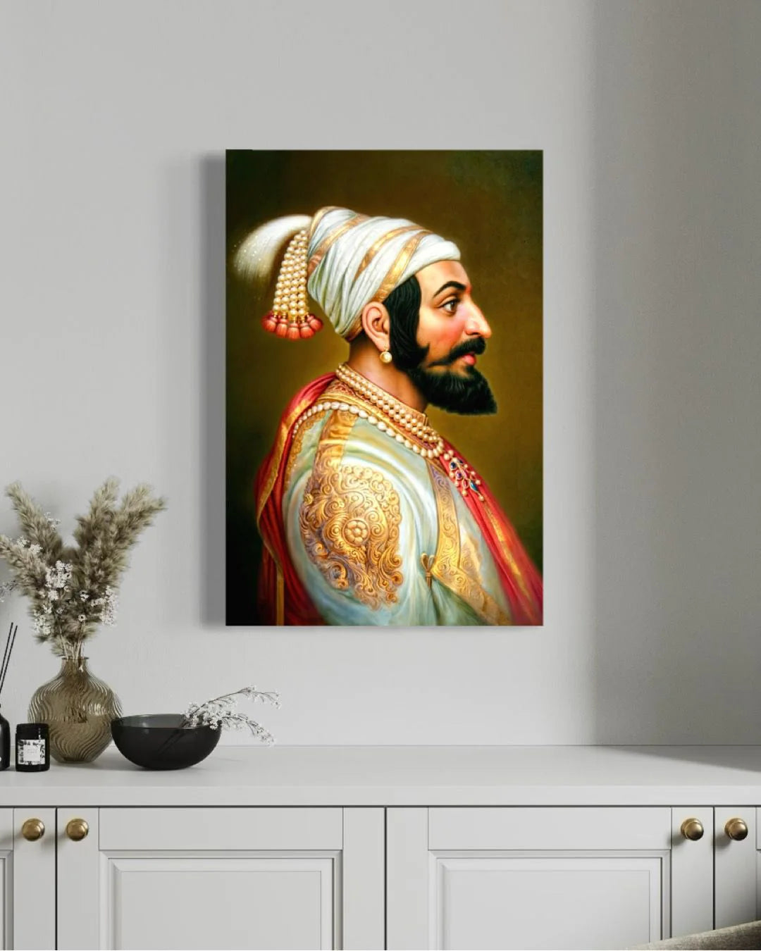 Chattrapati Shivaji Maharaj Indian Ethnic Canvas Giclee Print