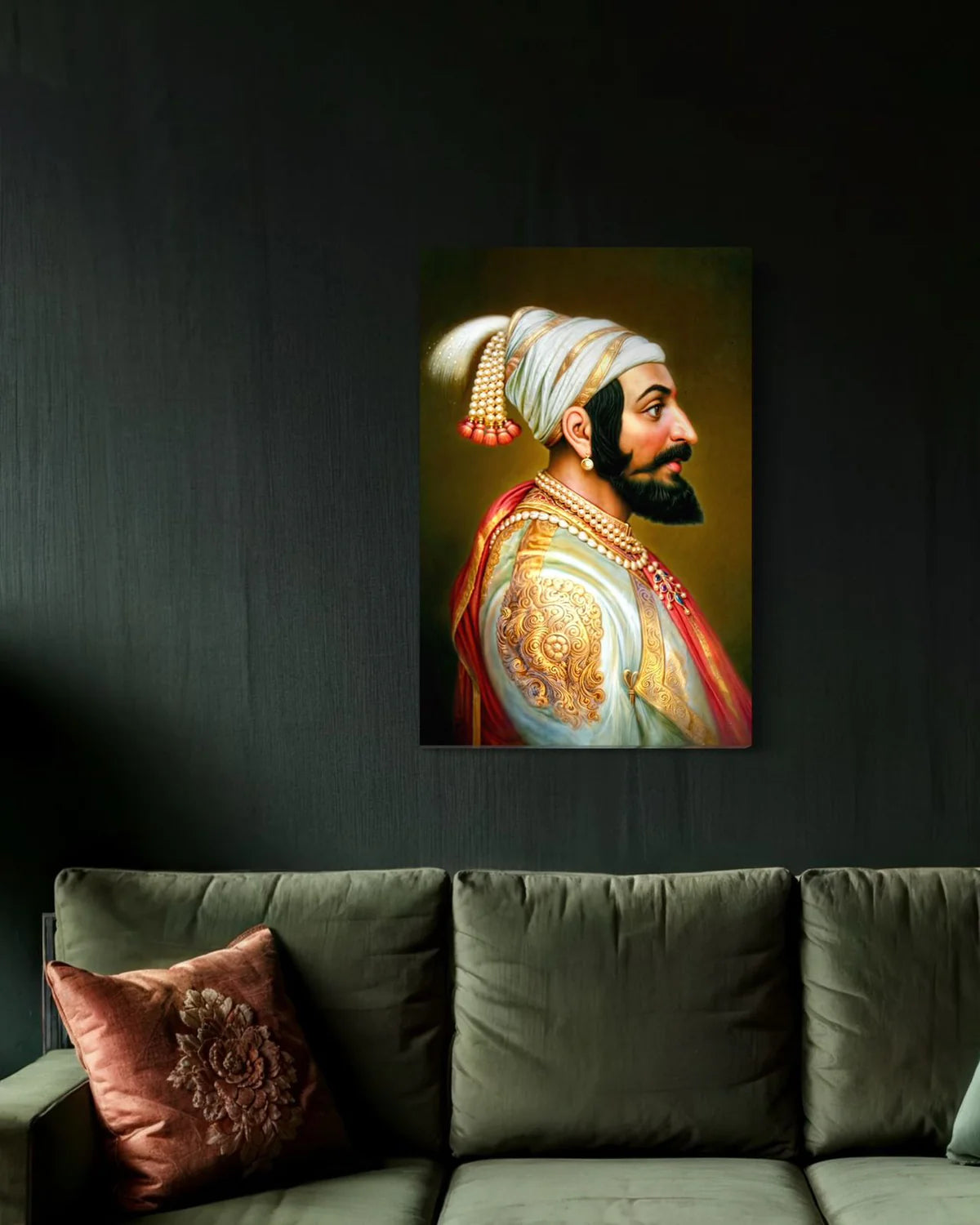 Chattrapati Shivaji Maharaj Indian Ethnic Canvas Giclee Print
