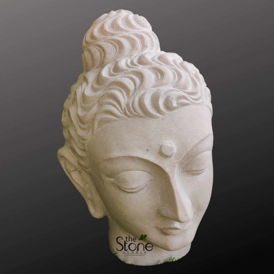 Gandhara Buddha Head 10″