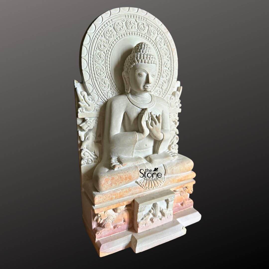 Sarnath Buddha Stone Statue 10″
