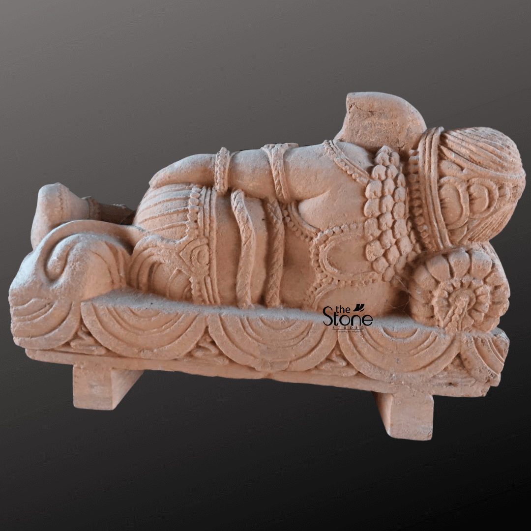 Sleeping Ganesh Murti 15″