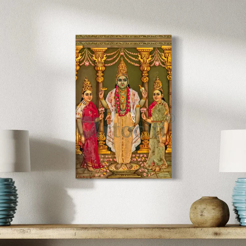Sri Venkatesa Perumal by Raja Ravi VarmSri Venkatesa Perumal by Raja Ravi Varma Canvas Giclee Print a Canvas Giclee Print | Thirumalai