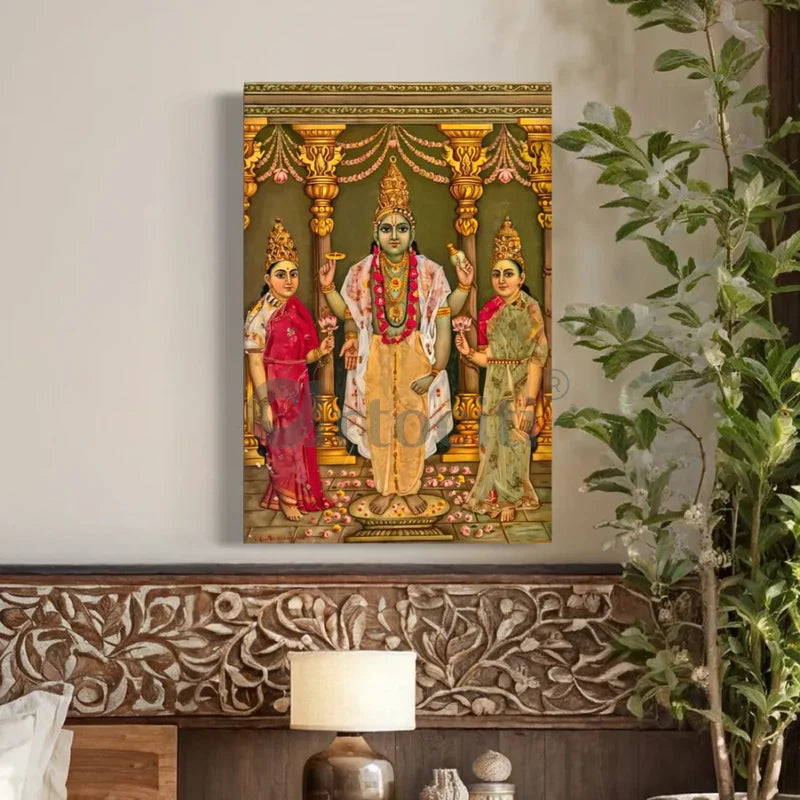 Sri Venkatesa Perumal by Raja Ravi VarmSri Venkatesa Perumal by Raja Ravi Varma Canvas Giclee Print a Canvas Giclee Print | Thirumalai