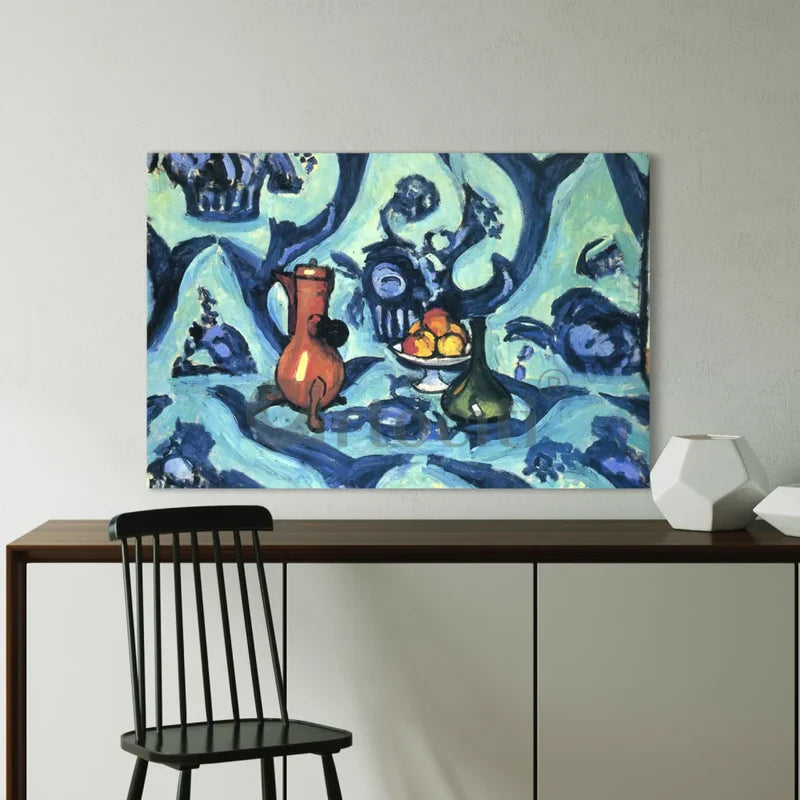 Still Life with Blue Tablecloth By Henri Matisse Canvas Giclee Print