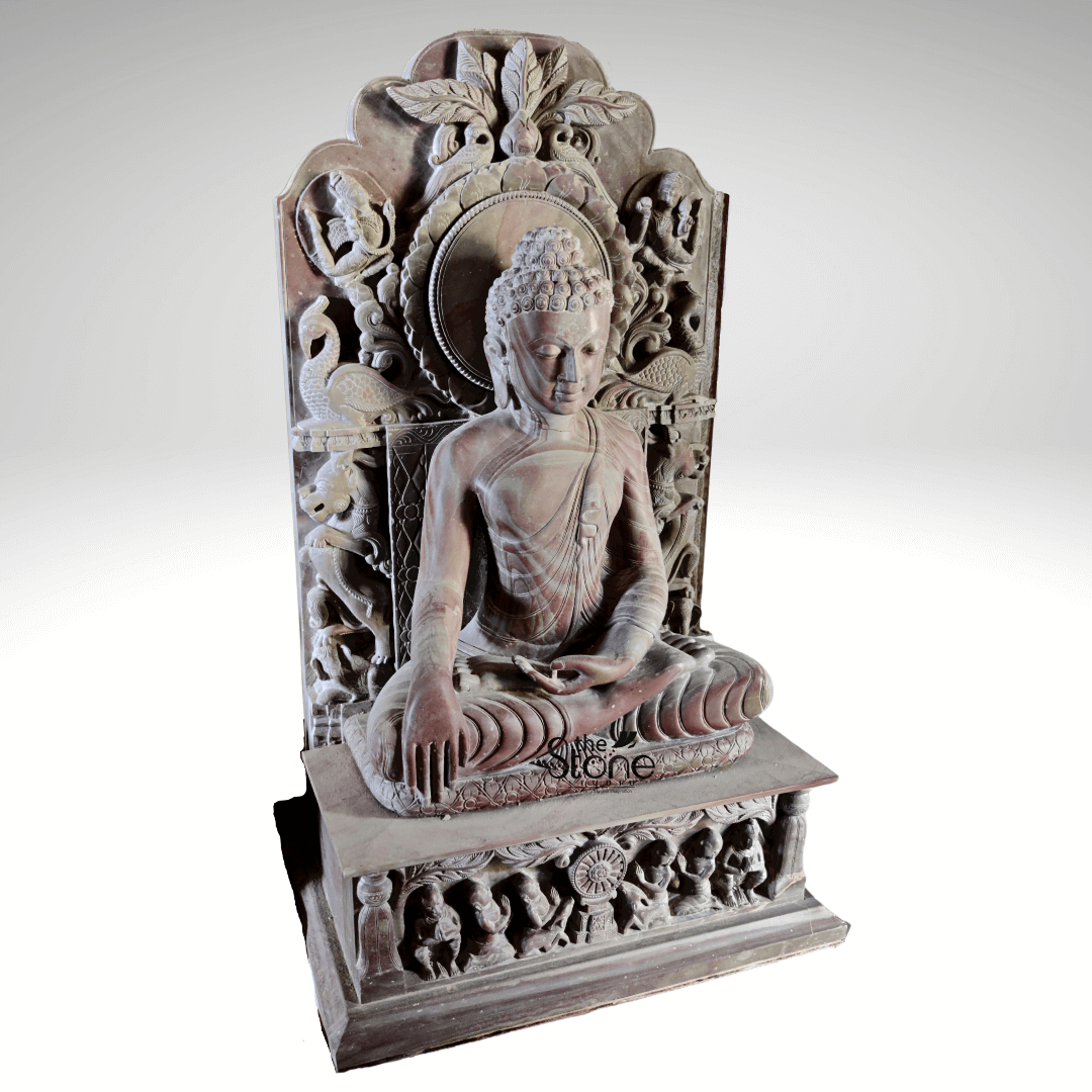 Stone Buddha Statue For Home Decor 2.5ft