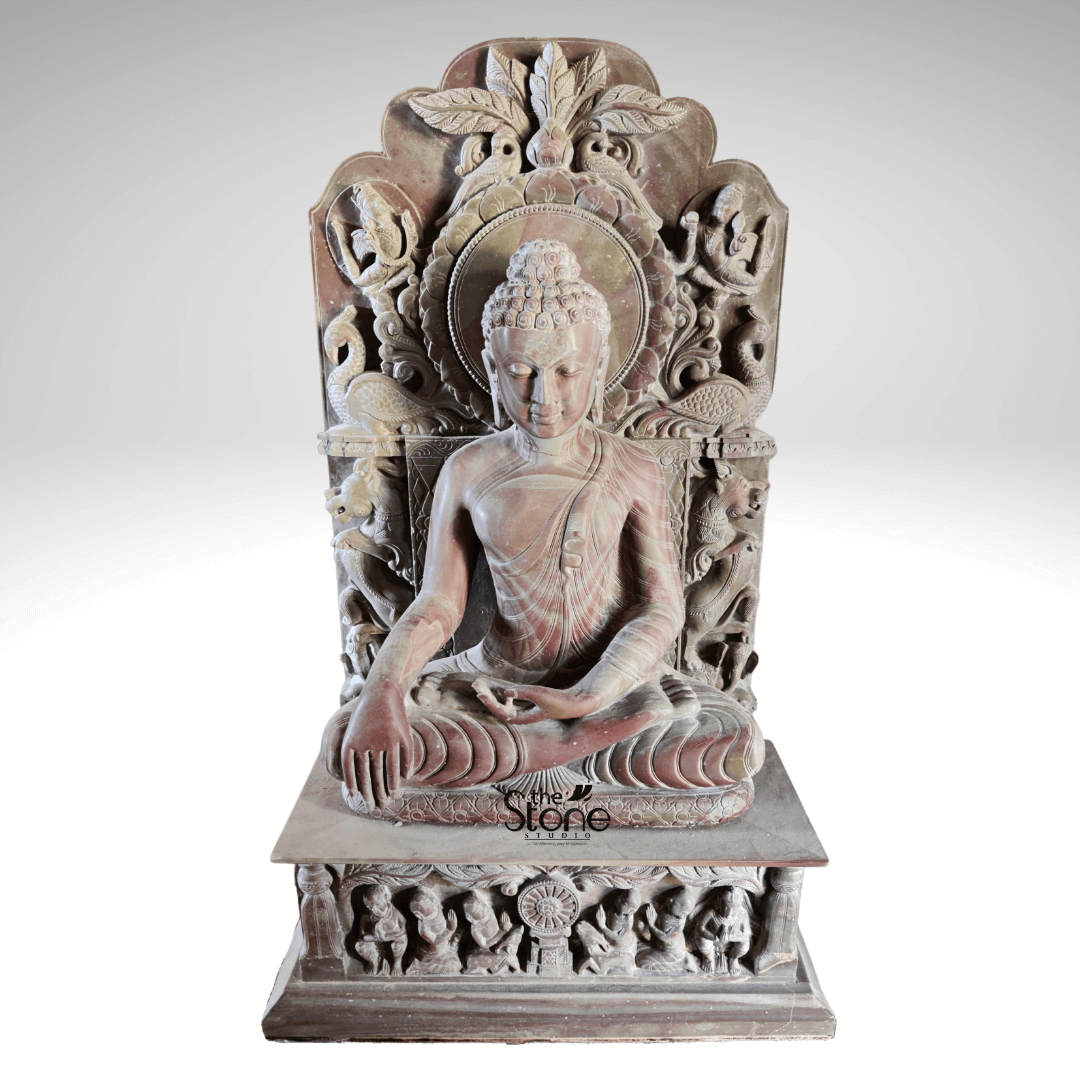 Stone Buddha Statue For Home Decor 2.5ft