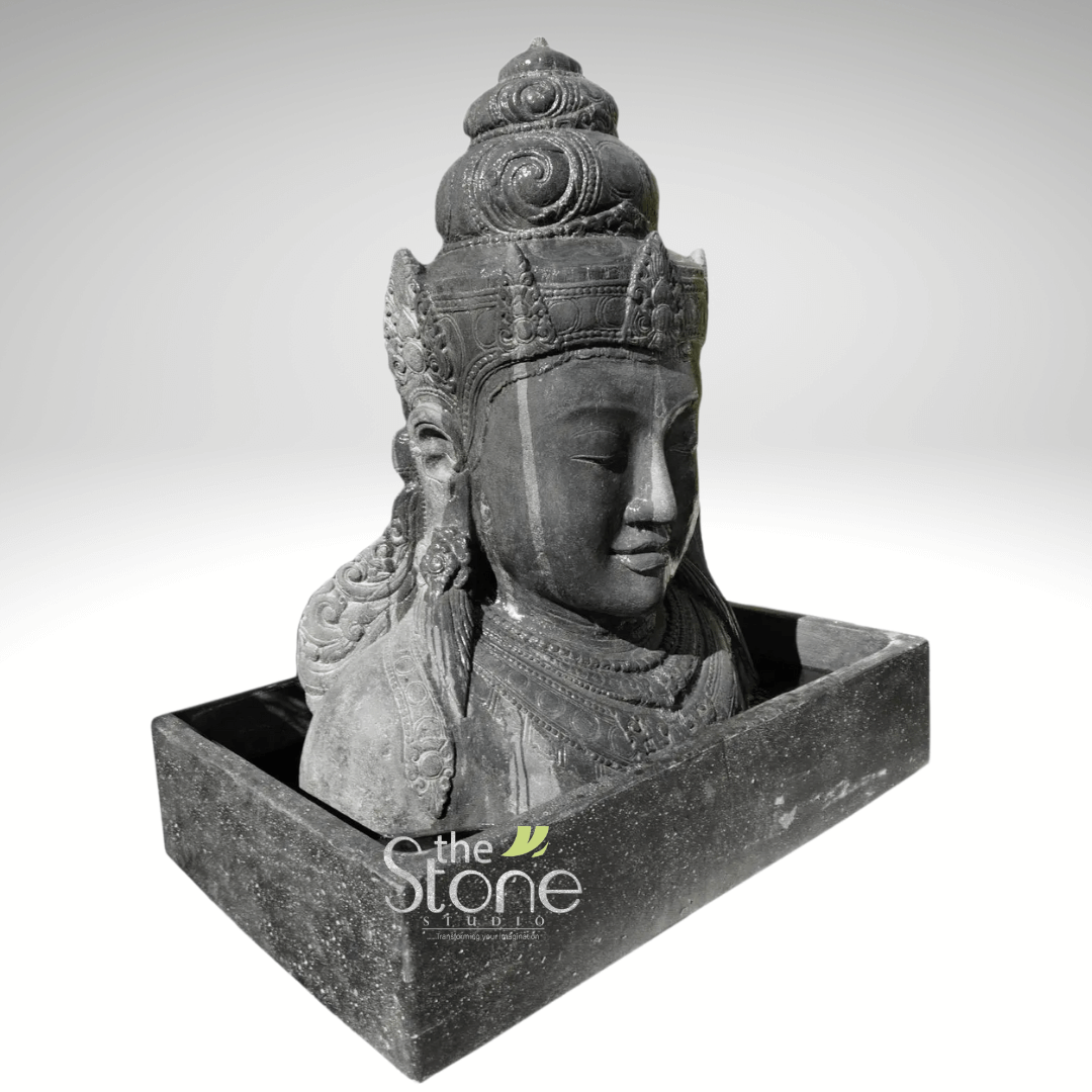 Shiva Fountain in Black stone 3ft