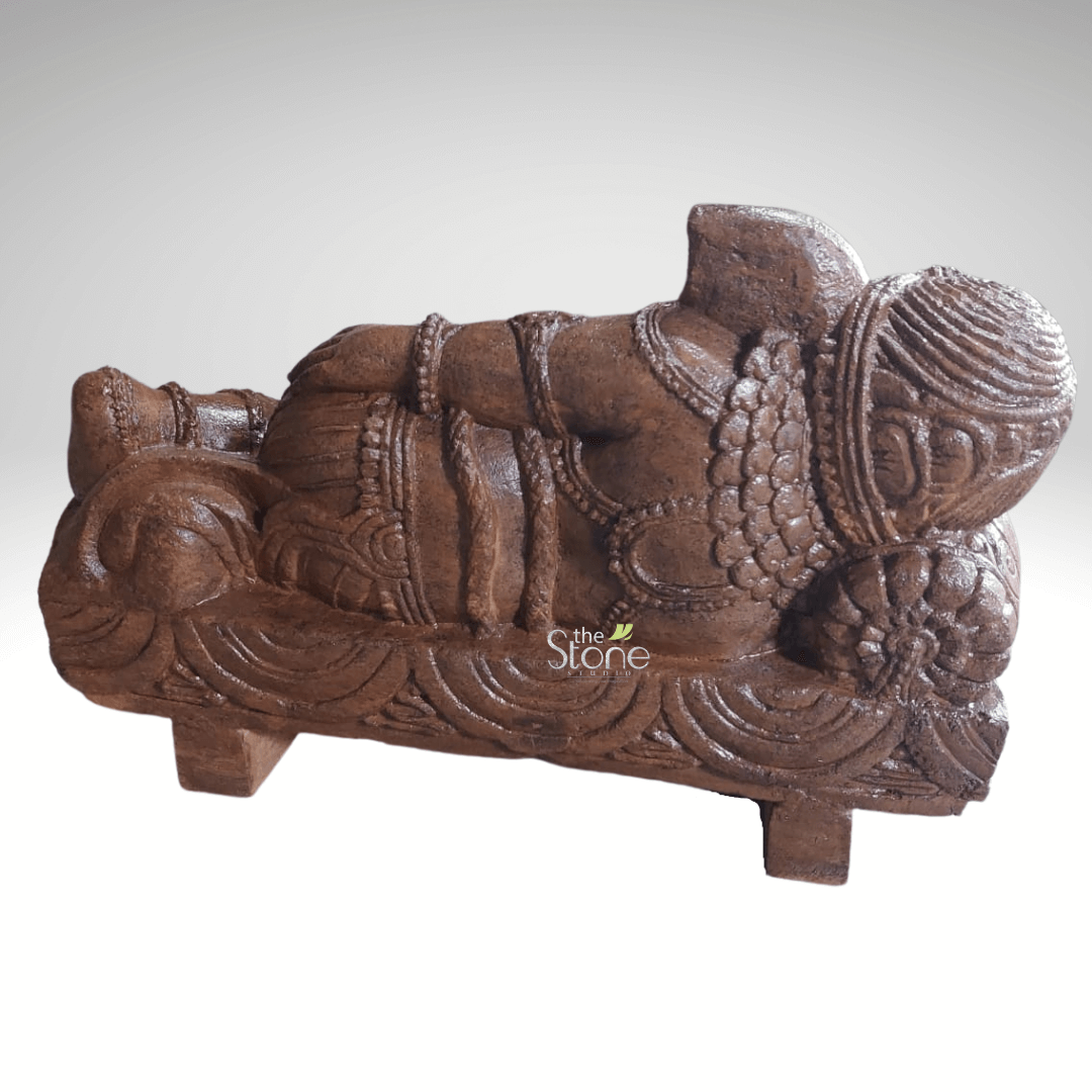 Sleeping Ganesh Murti 15″