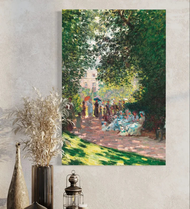 The Parc Monceau by Claude Monet Canvas Giclee Print