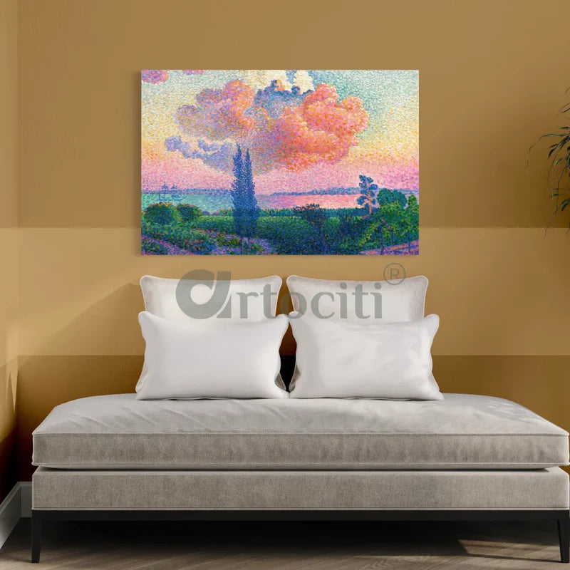The Pink Cloud Canvas Giclee Print by Henri Edmond Cross