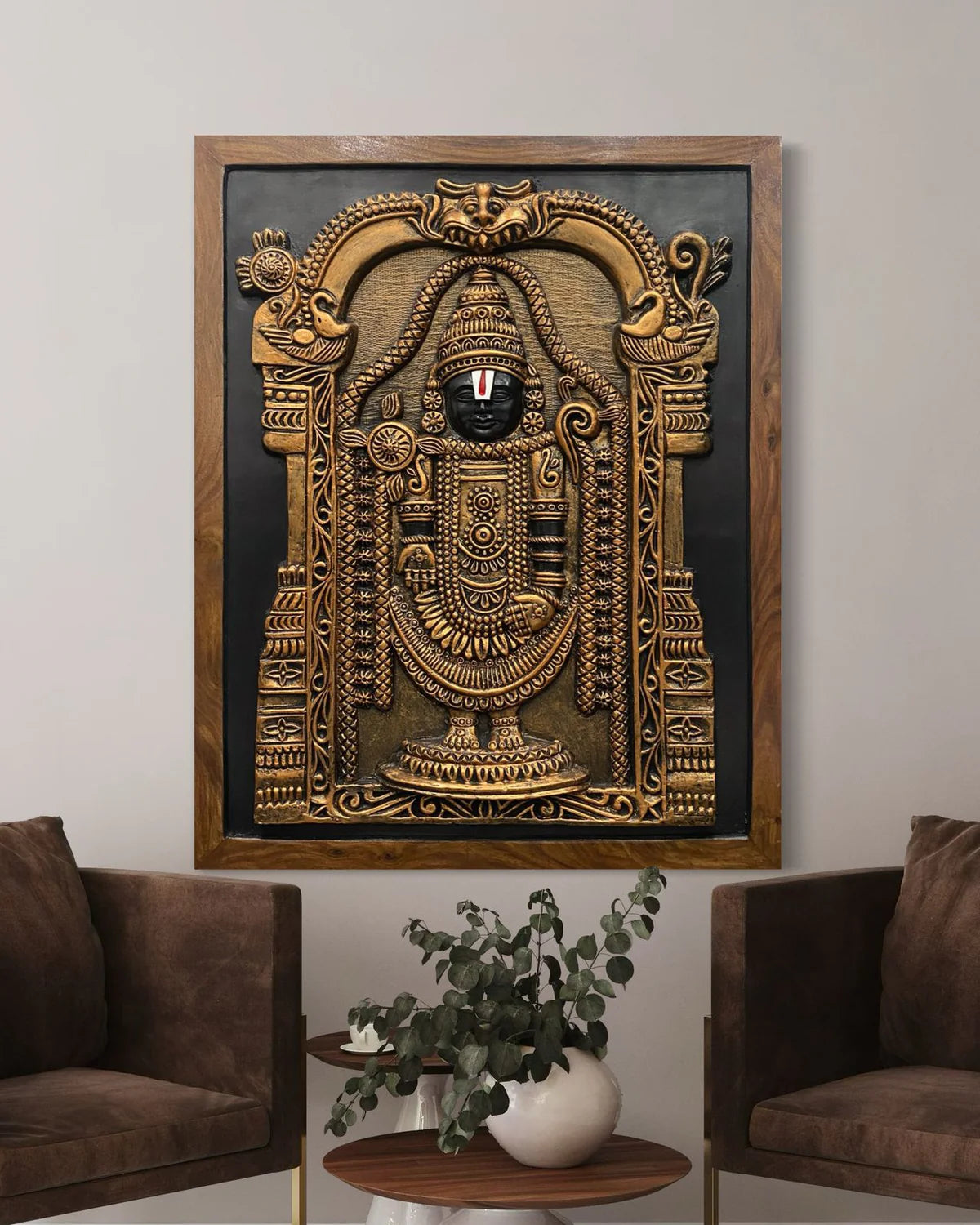 Large Size Tirupati Balaji 3D Wall Art Spiritual Wall Art