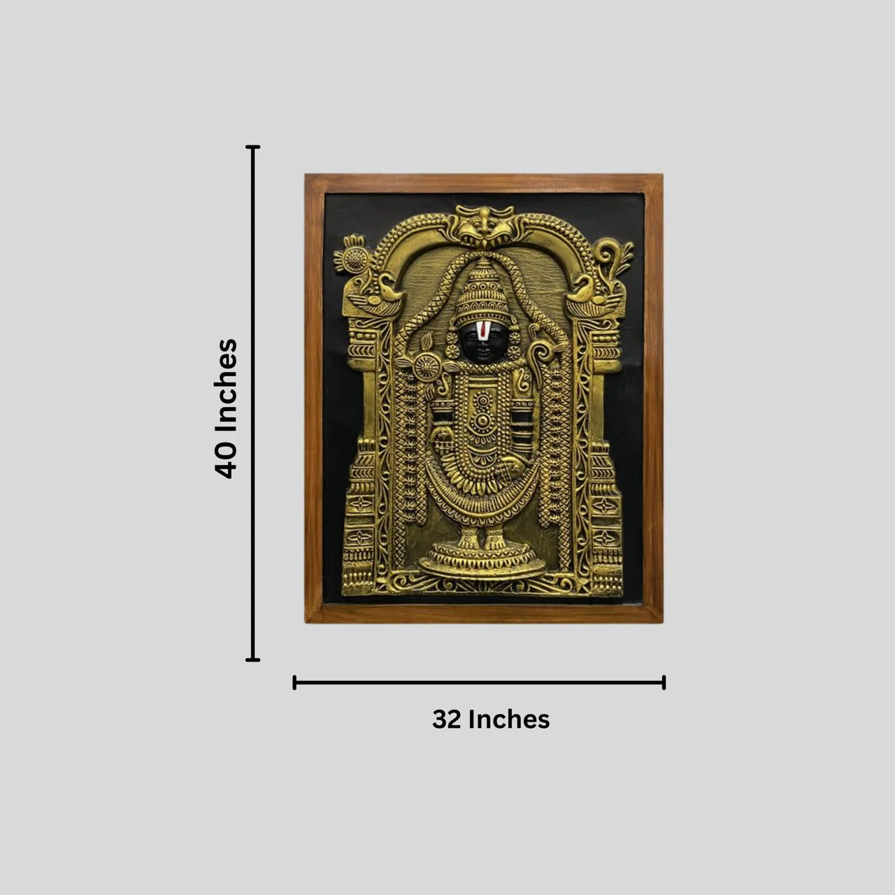 Large Size Tirupati Balaji 3D Wall Art Spiritual Wall Art