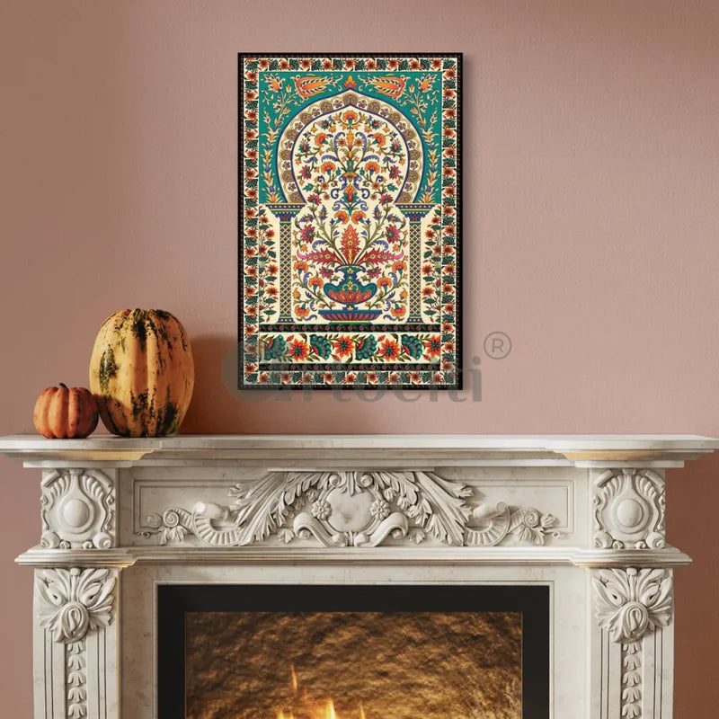 Tree of Life Persian Wall Art Canvas Print