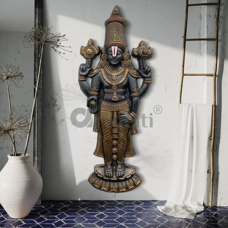 Tirupati Balaji Statue 3D Relief Mural Wall Hanging