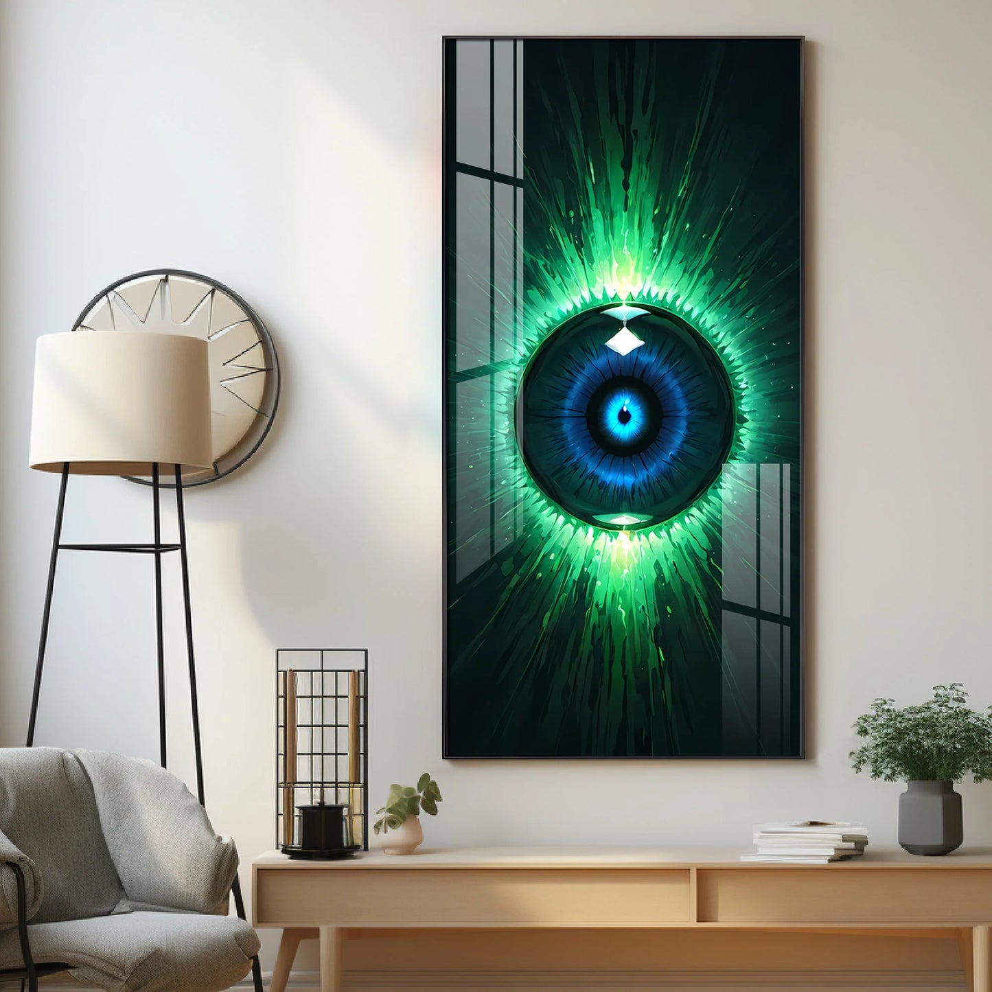 Verdant Vision Premium Acrylic Vertical Wall Art