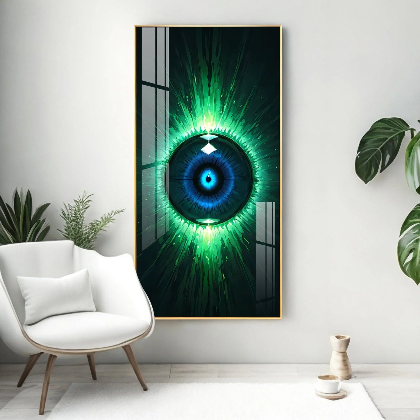 Verdant Vision Premium Acrylic Vertical Wall Art
