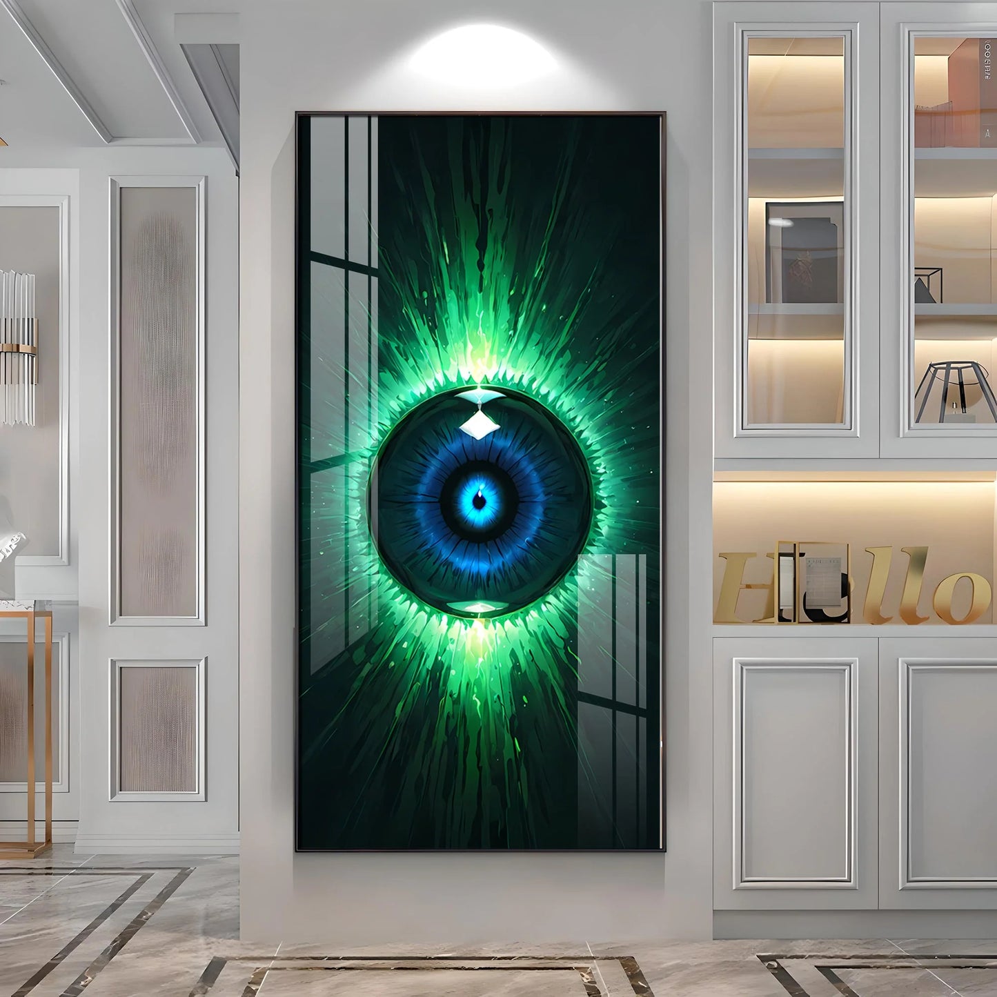 Verdant Vision Premium Acrylic Vertical Wall Art