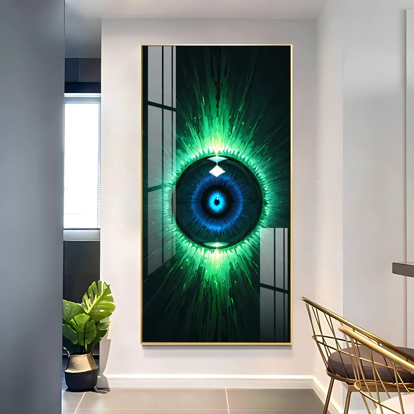 Verdant Vision Premium Acrylic Vertical Wall Art