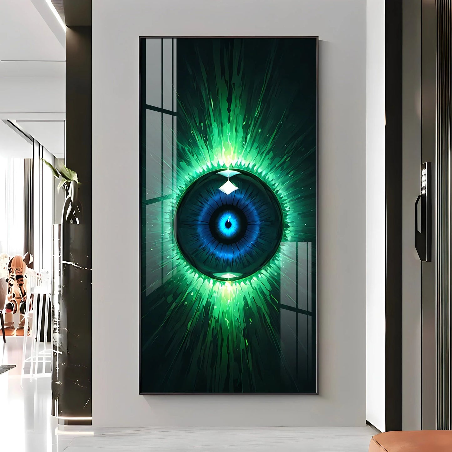 Verdant Vision Premium Acrylic Vertical Wall Art