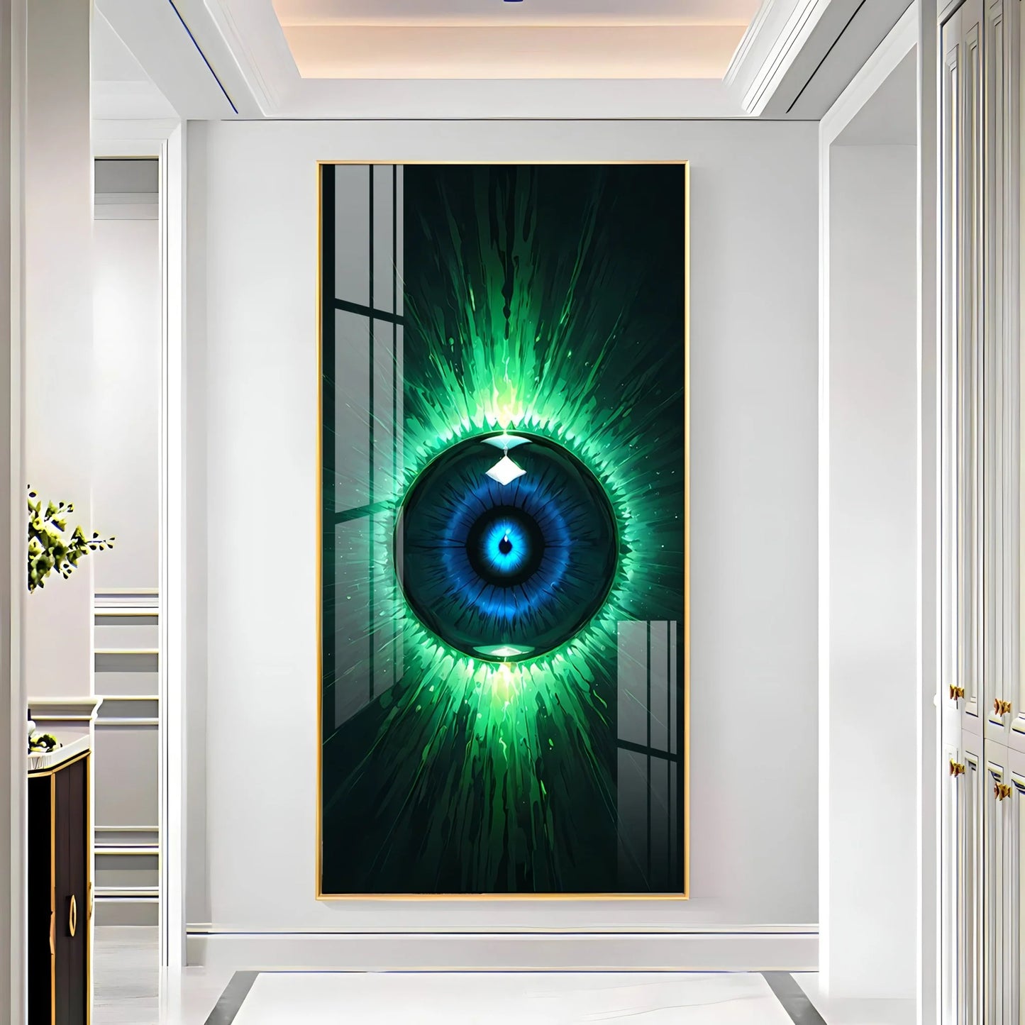 Verdant Vision Premium Acrylic Vertical Wall Art
