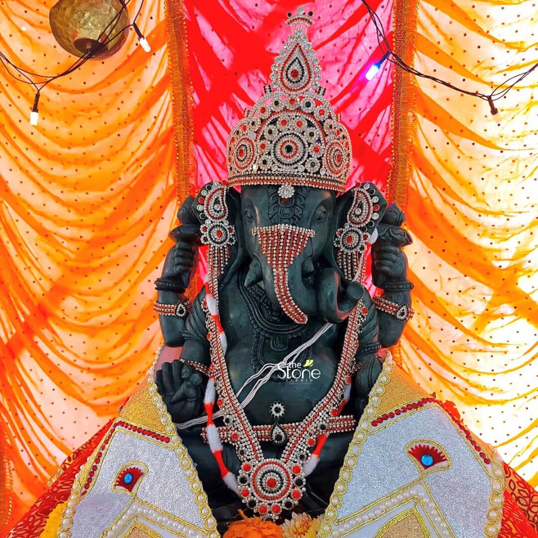 Vinayagar stone statue for home 21″