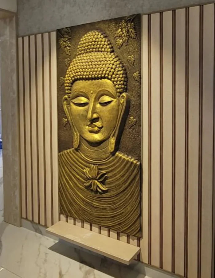 Large size Calm and Peaceful Buddha 3D Relief Mural
