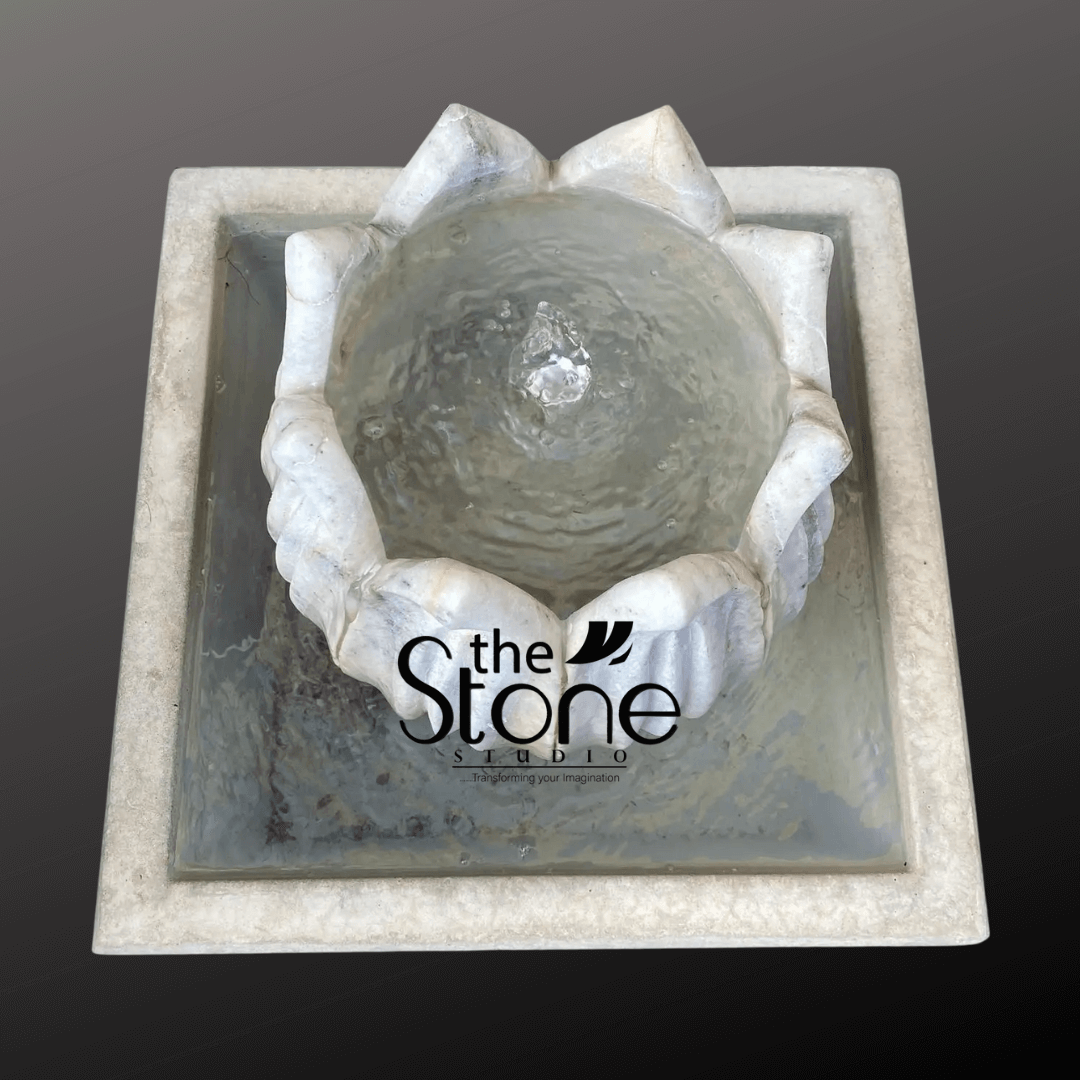 Tulip Marble Fountain with Base 3ft