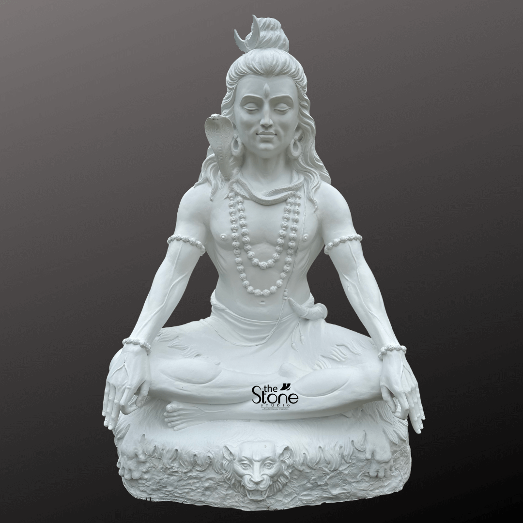 White Shiva Statue 6ft
