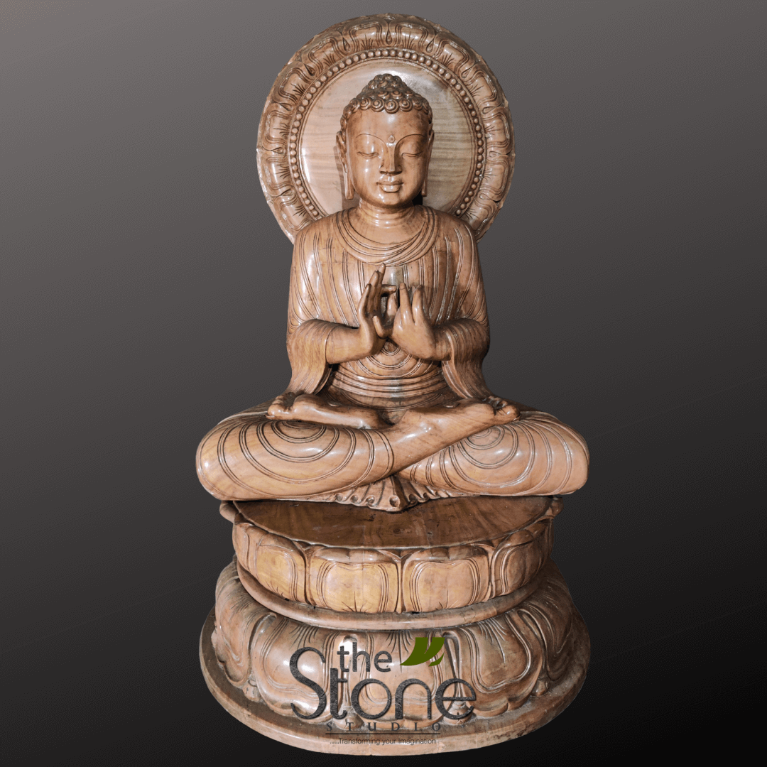 Wooden Buddha Statue 6ft