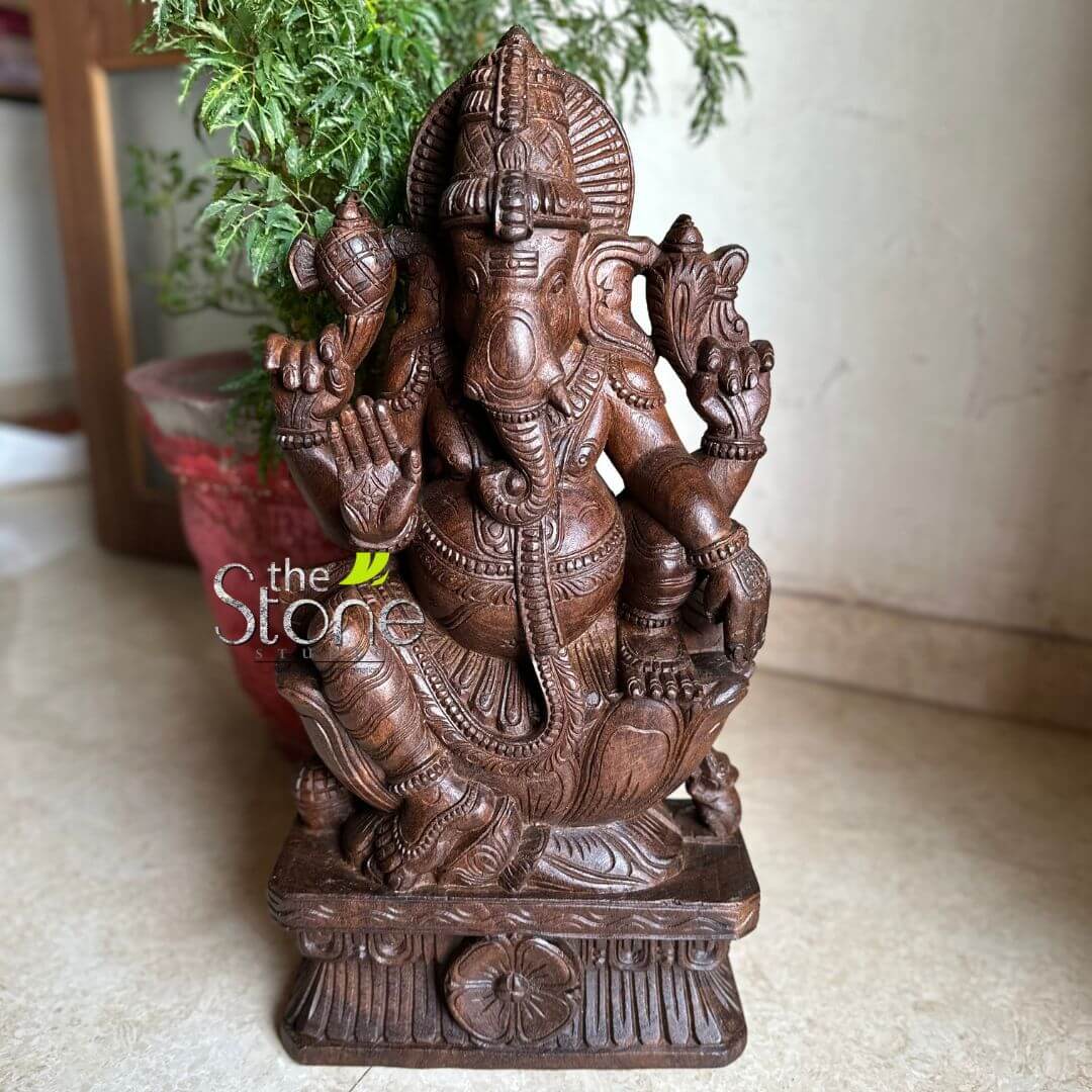 Wooden Ganesh Statue 2 feet