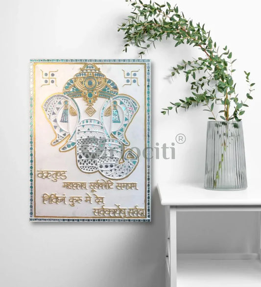Handmade Ganesha Lippan Art