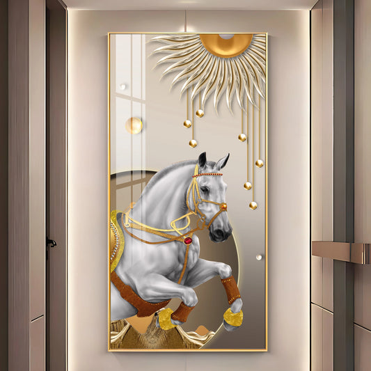 Royal Horse Premium Acrylic Vertical Wall Art