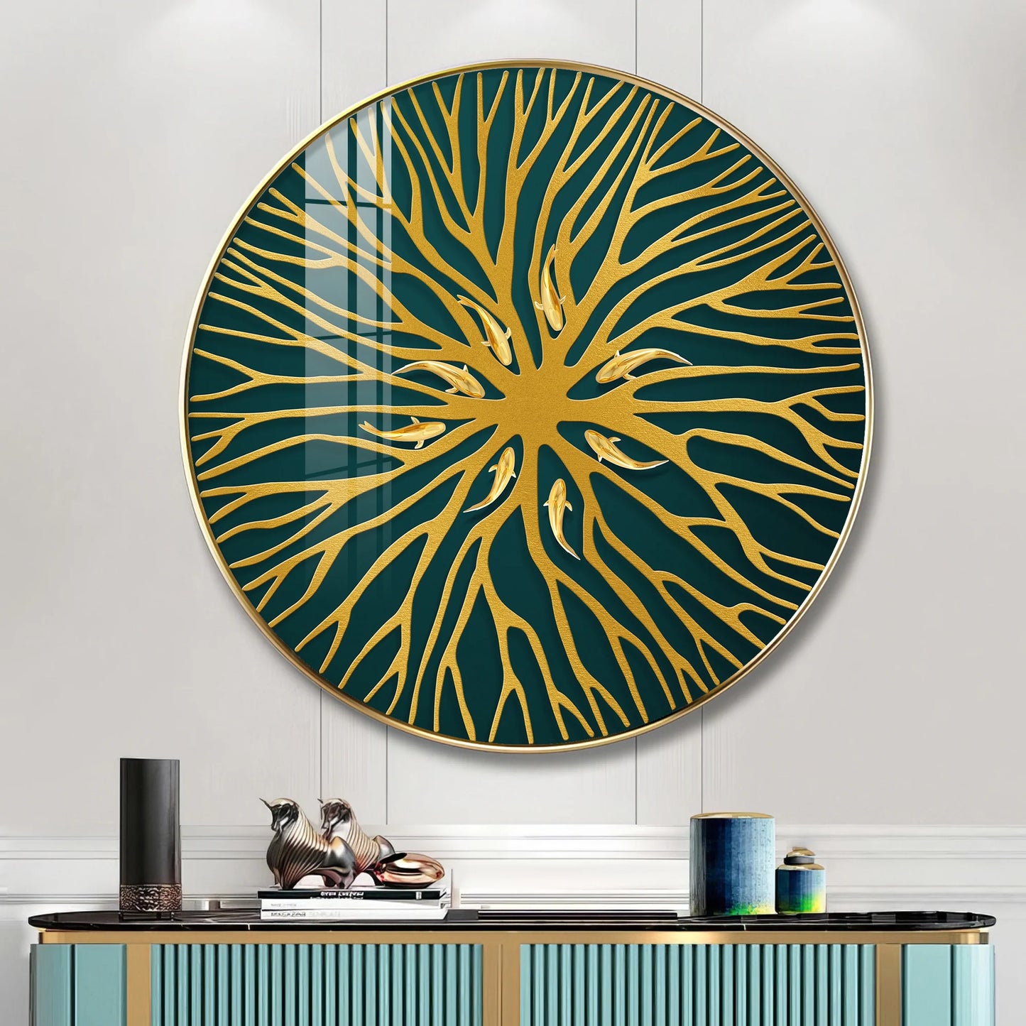 Horizon Sphere Art Premium Acrylic Round Wall Art