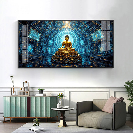 Luxe Zen Buddha Premium Acrylic Horizontal Wall Art