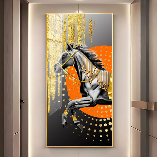 Modern Horse Premium Acrylic Vertical Wall Art
