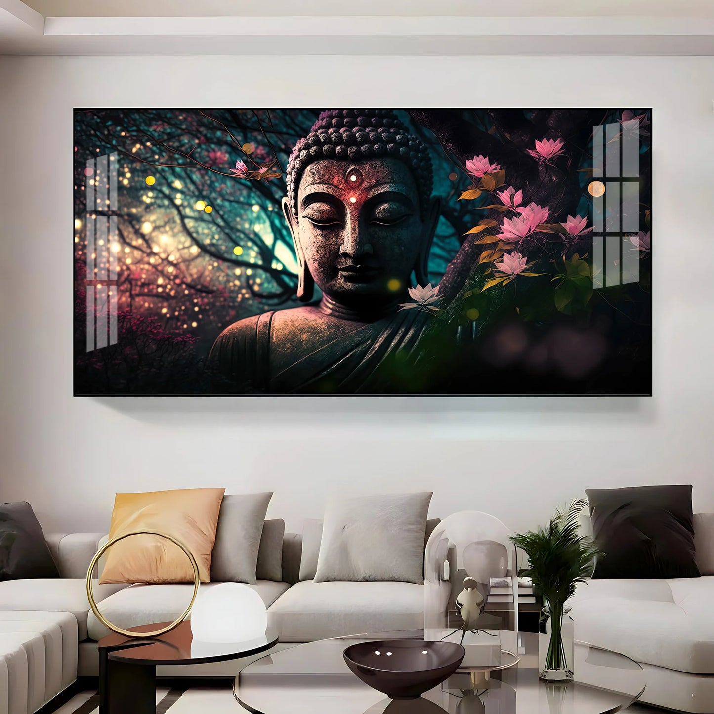 Calm Buddha Premium Acrylic Horizontal Wall Art