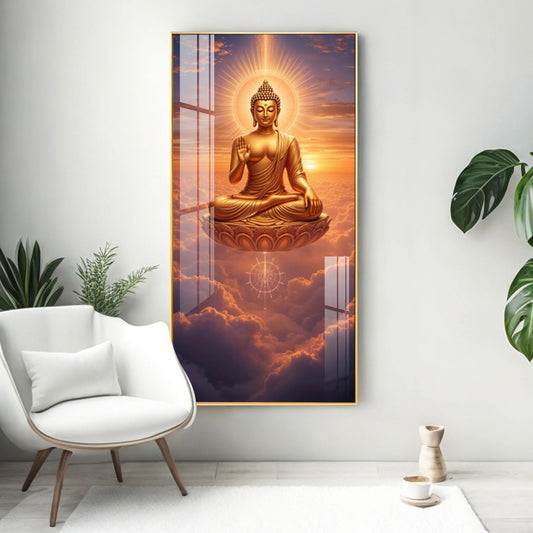 The Cloud Buddha Premium Acrylic Vertical Wall Art