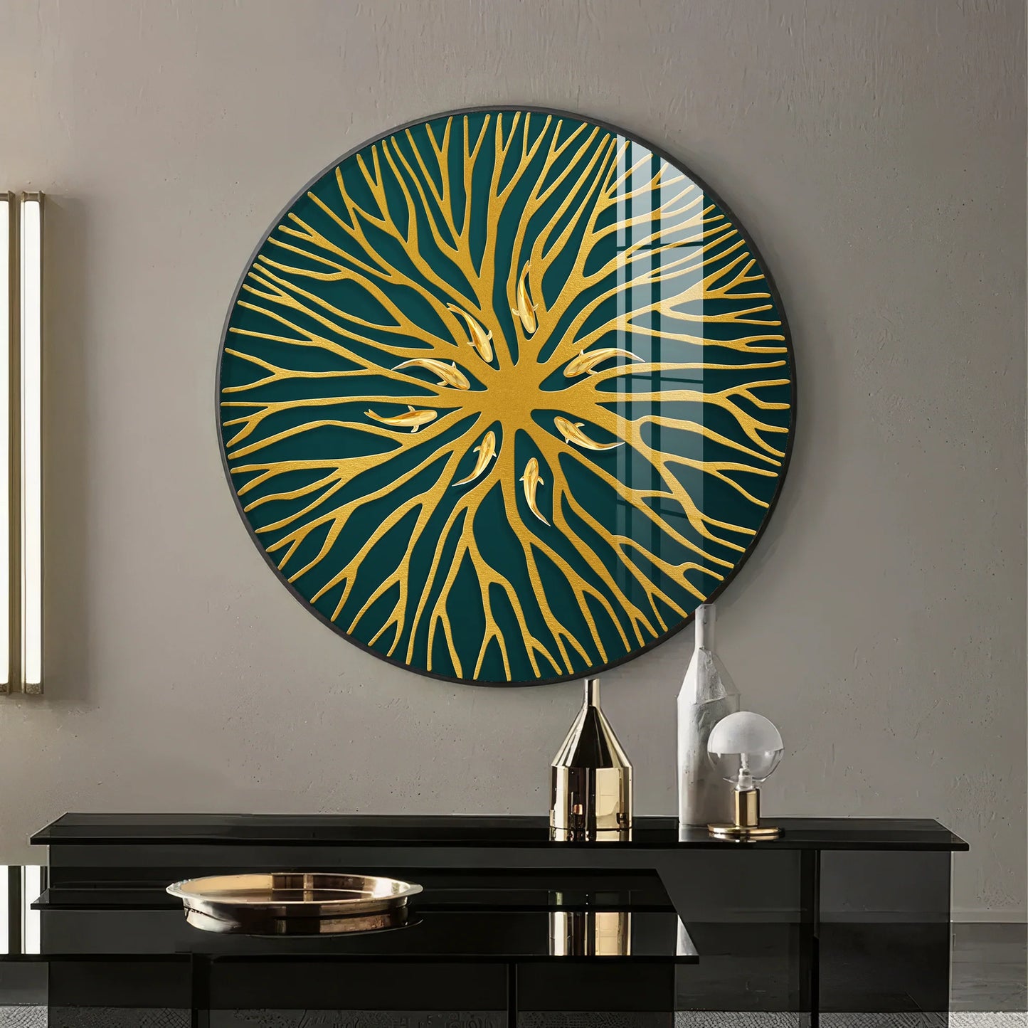 Horizon Sphere Art Premium Acrylic Round Wall Art