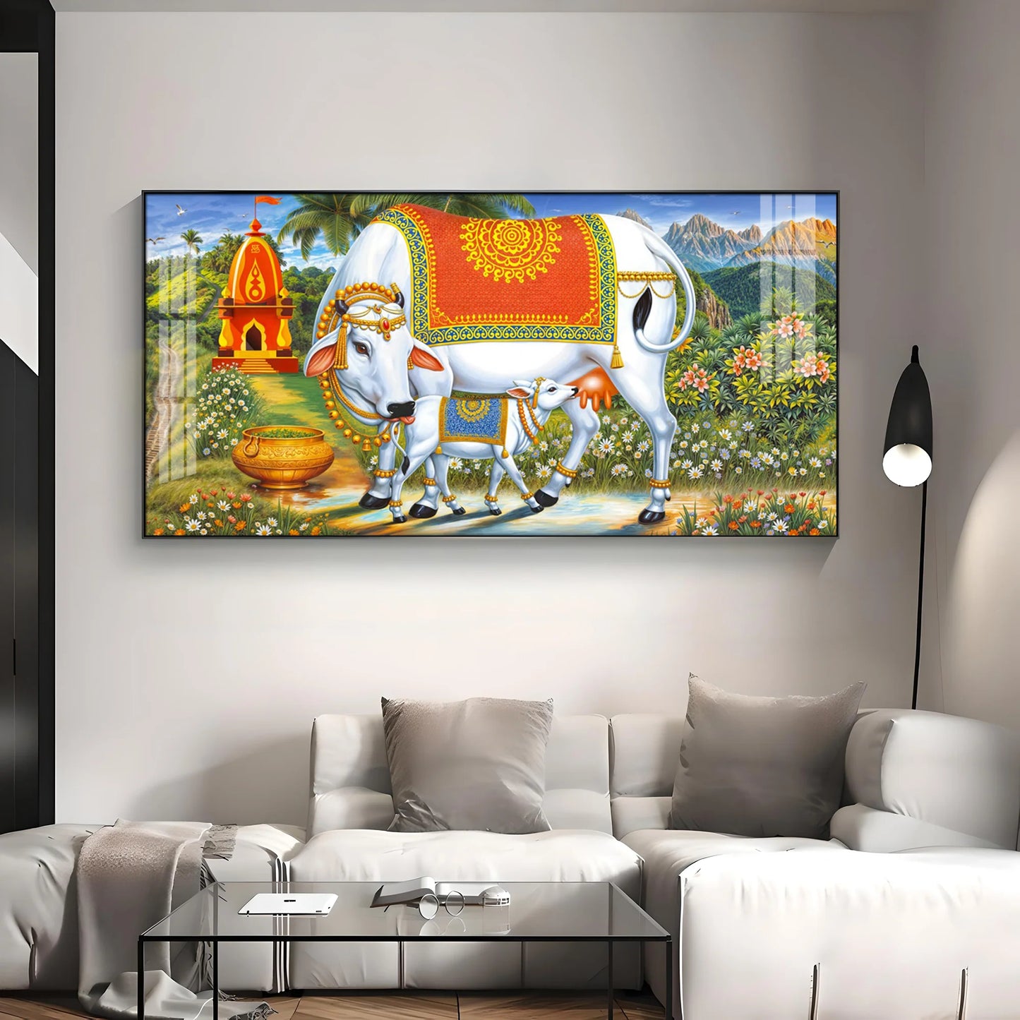 Cow-Calf Companions Premium Acrylic Horizontal Wall Art