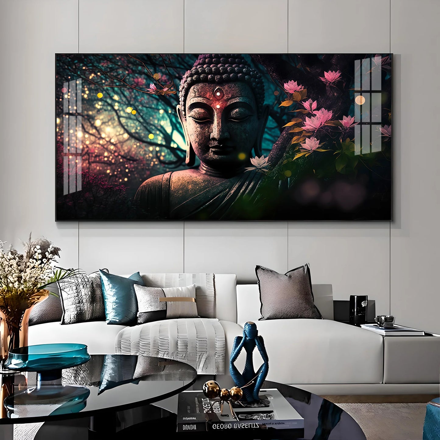 Calm Buddha Premium Acrylic Horizontal Wall Art