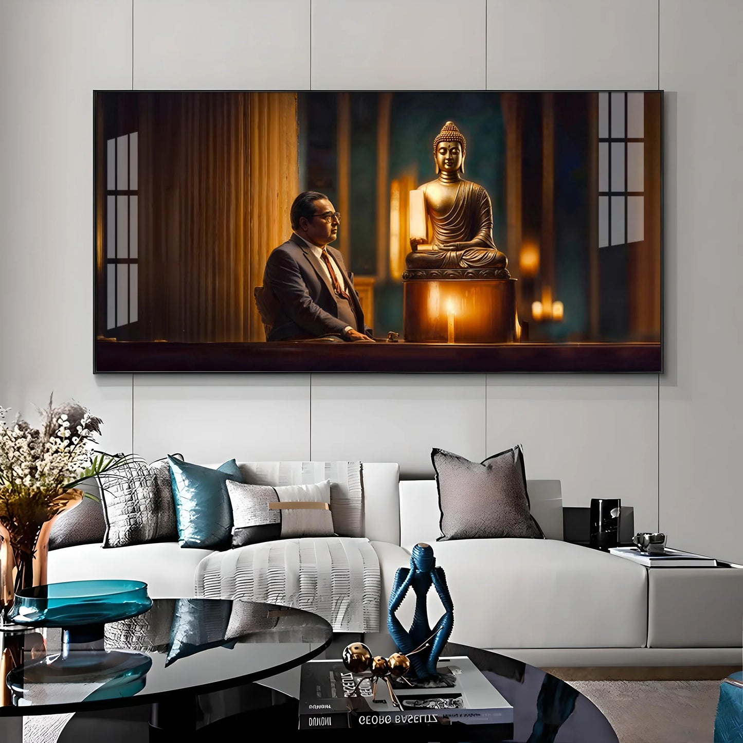 Meditative Moments Premium Acrylic Horizontal Wall Art