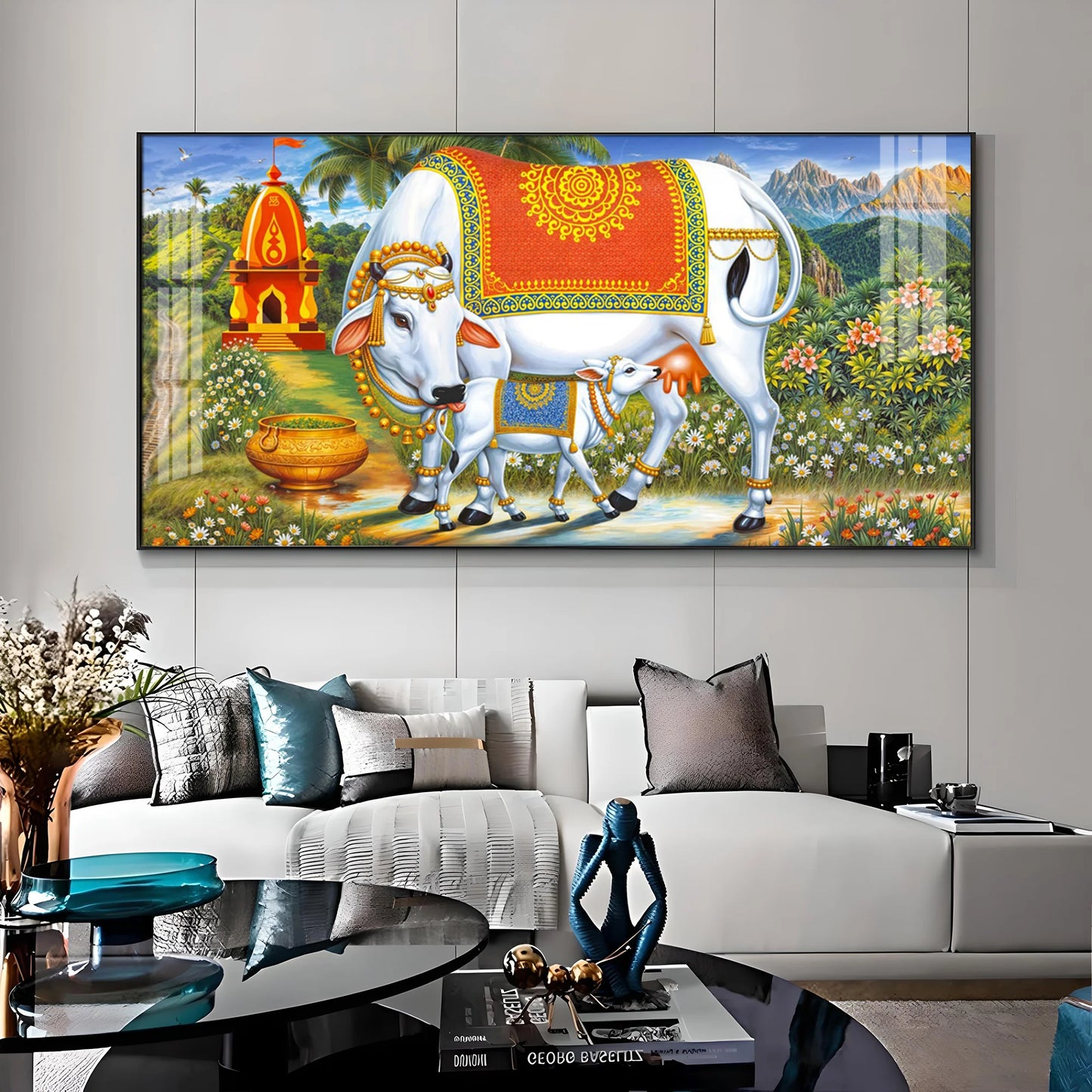 Cow-Calf Companions Premium Acrylic Horizontal Wall Art