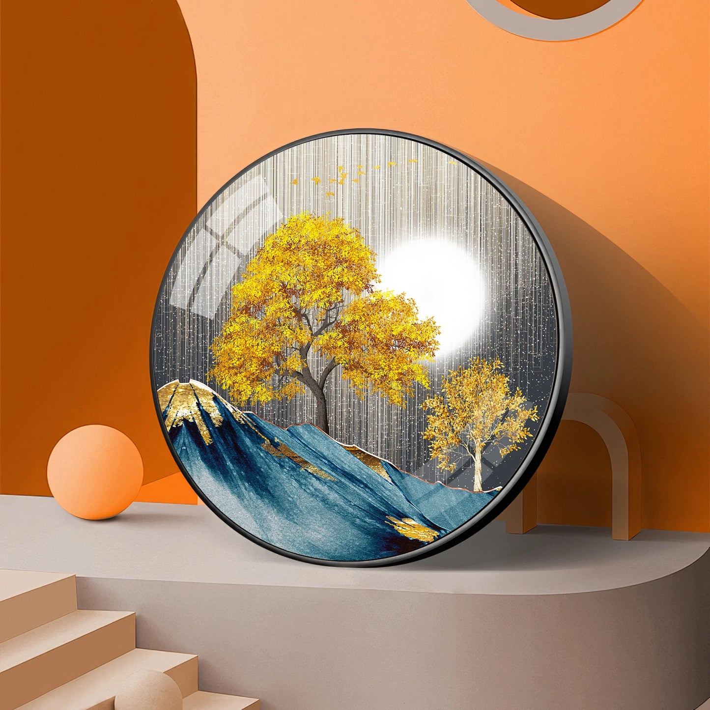 Dreaming Forest Premium Acrylic Round Wall Art