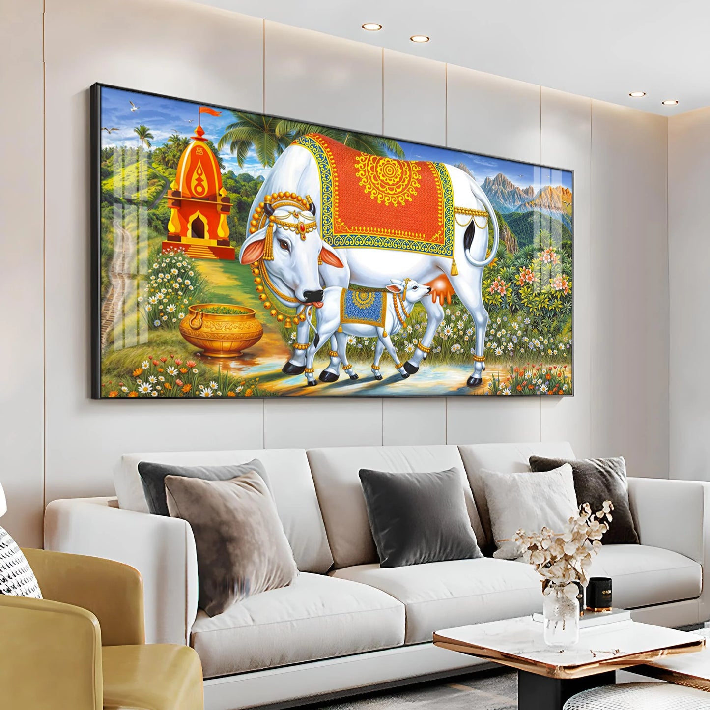 Cow-Calf Companions Premium Acrylic Horizontal Wall Art