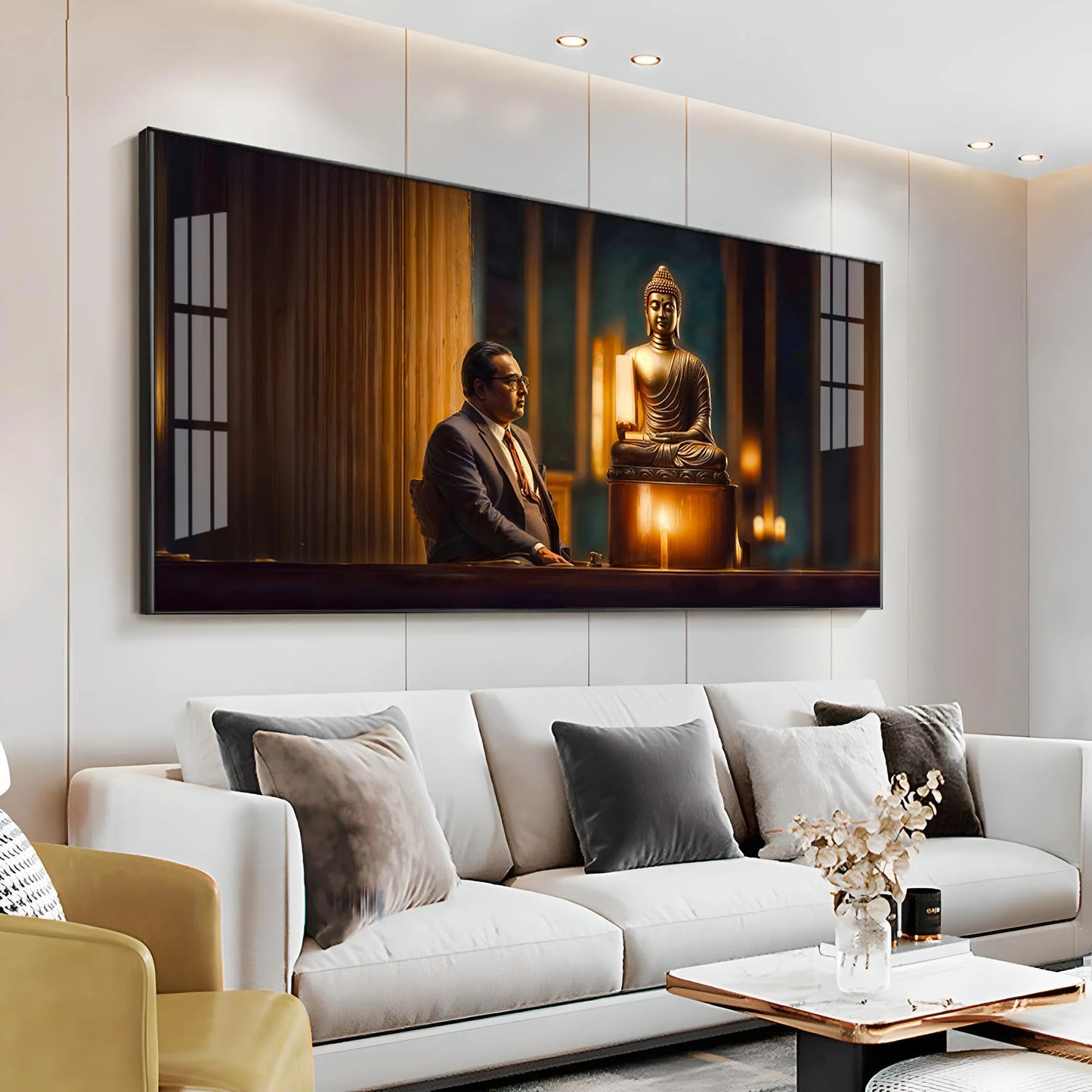 Meditative Moments Premium Acrylic Horizontal Wall Art