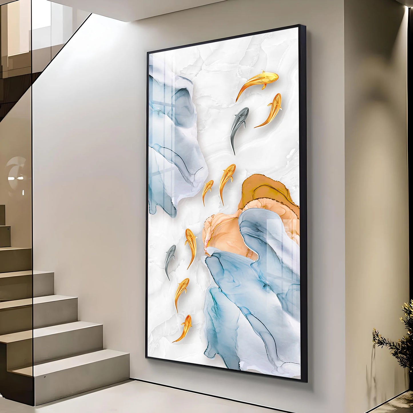 Goldfish Premium Acrylic Vertical Wall Art