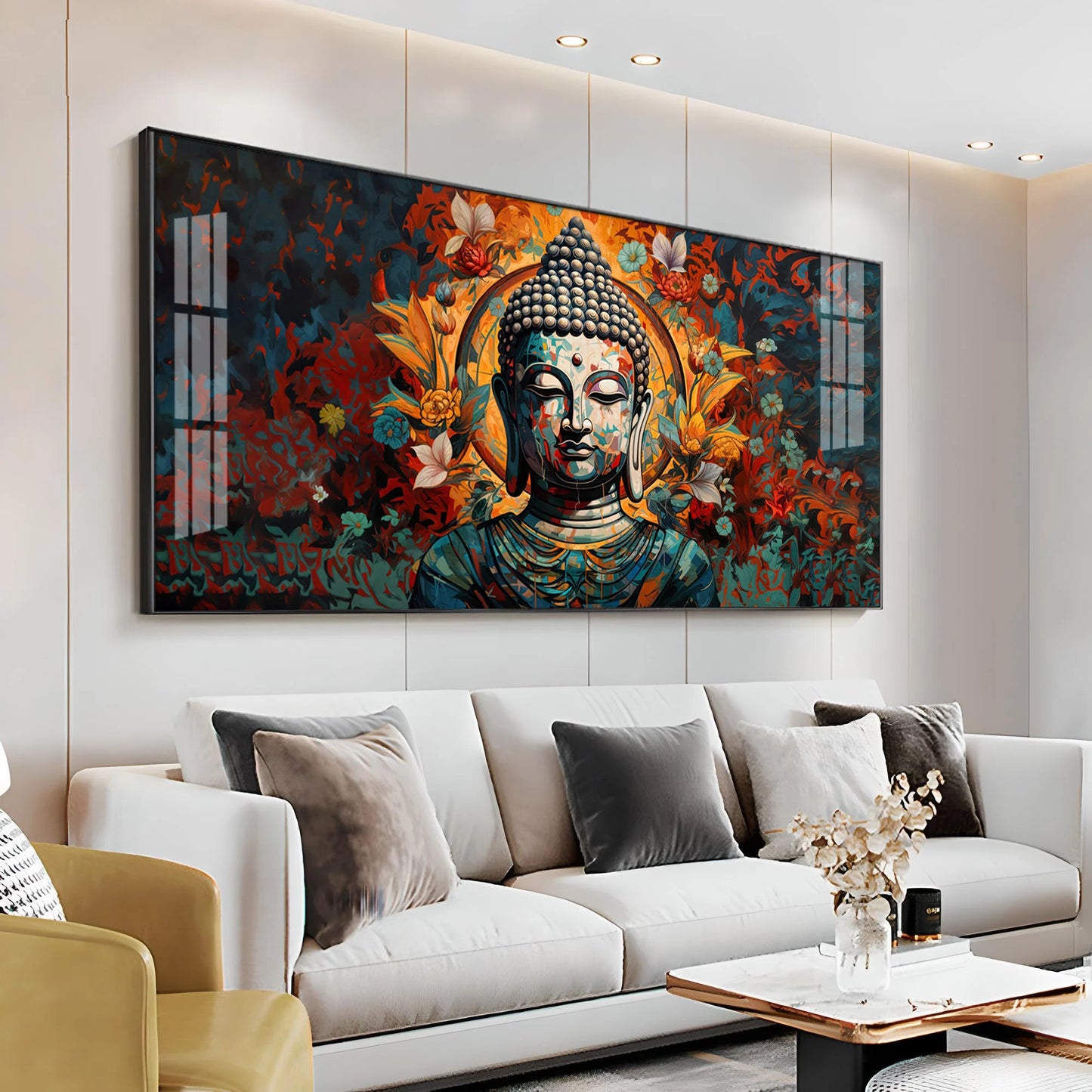 Enlightenment Buddha Premium Acrylic Horizontal Wall Art