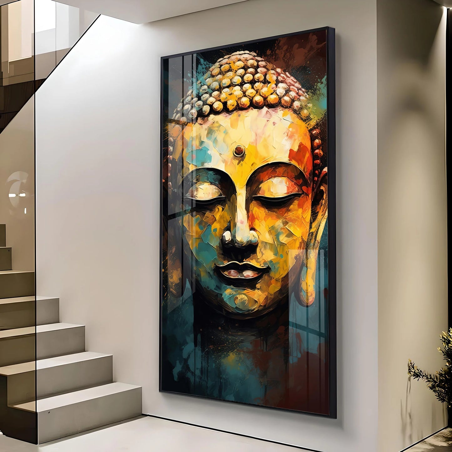 Eternal Gaze Buddha Premium Acrylic Vertical Wall Art