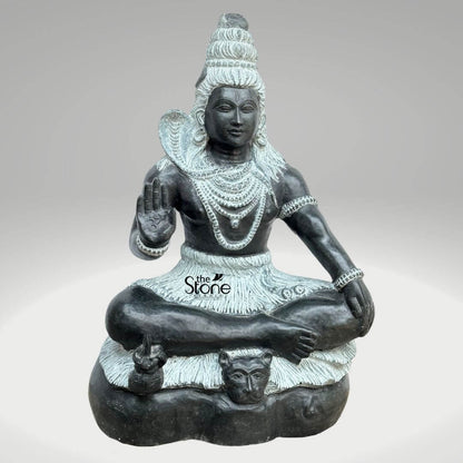 Stone Shiva Statue 18″