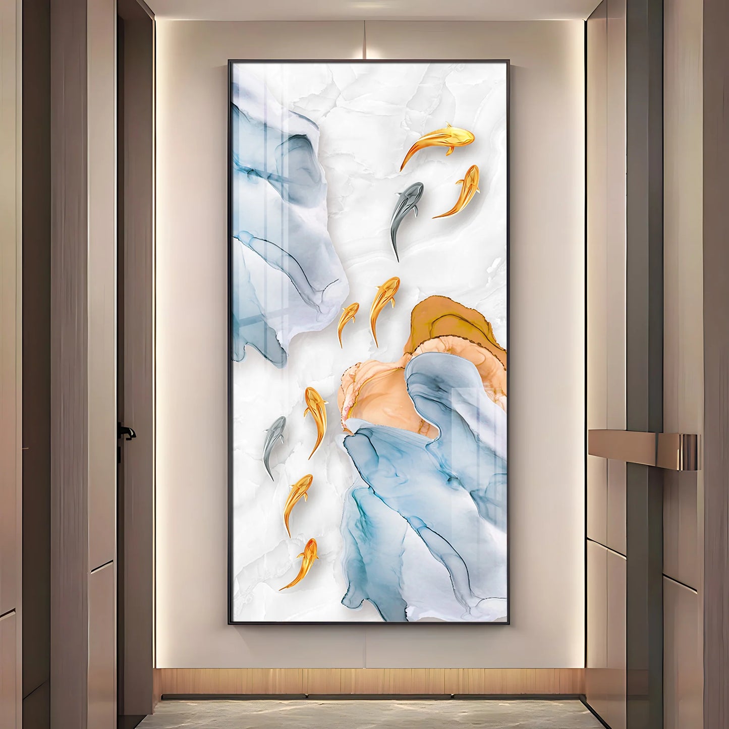 Goldfish Premium Acrylic Vertical Wall Art